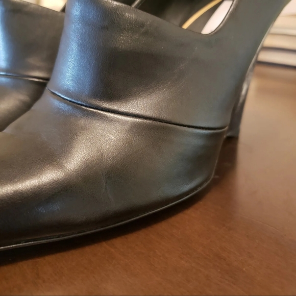 SOLDStella McCartney Heels Wooden Wedge Booties Leather Pumps - Picture 6 of 11